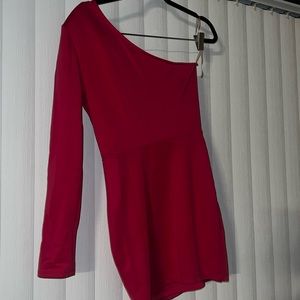 Hot pink dress